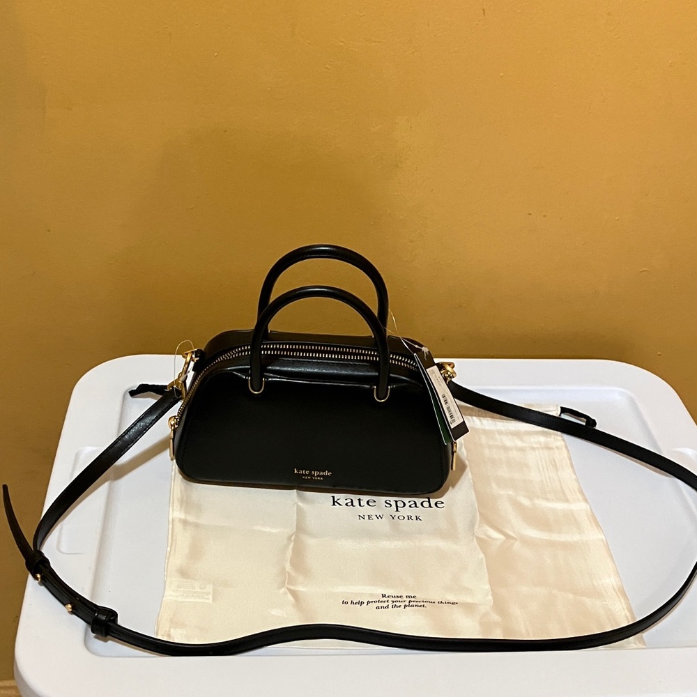 Kate Spade Grace black leather bag